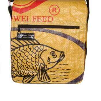 Recycled Fish Feed Small Messenger Bags