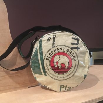 Recycled Elephant Brand Round Shoulder Bag - Image 3