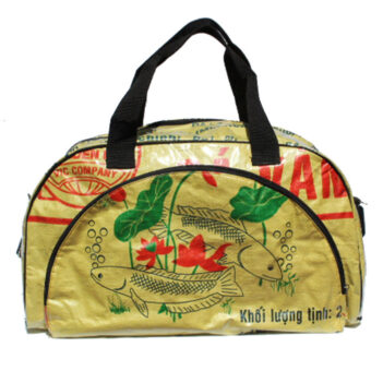 Recycled Fish Feed Deluxe Zip Travel Bag