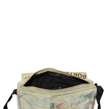 Recycled Elephant Brand Cement Deluxe Messenger Bag - Image 4