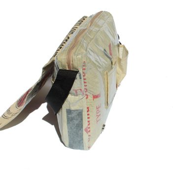 Recycled Elephant Brand Cement Deluxe Messenger Bag - Image 5