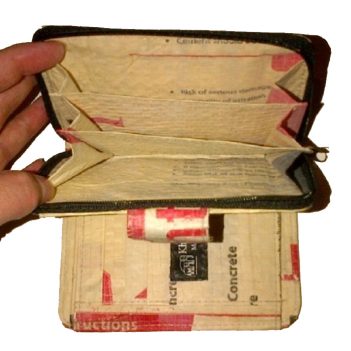 Elephant Brand Recycled Ladies 3 Fold Out Wallet with Clip - Image 3