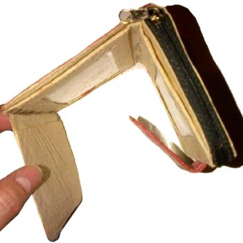 Elephant Brand Recycled Ladies 3 Fold Out Wallet with Clip