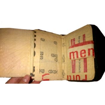 Elephant Brand Recycled Ladies 3 Fold Out Wallet with Clip - Image 5