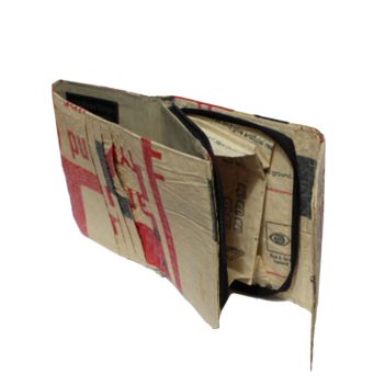 Alternative view of Elephant Brand Recycled Ladies 3 fold Wallet with inside zip