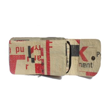 Elephant Brand Recycled Ladies 3 fold Wallet with inside zip - Image 4