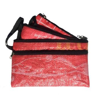 Fair Trade Fish Feed Recycled 3 in 1 Pencil Case or Purse - Image 4