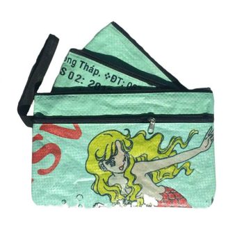Fair Trade Fish Feed Recycled 3 in 1 Pencil Case or Purse