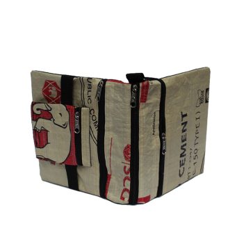 Elephant Brand Recycled Deluxe Flap Bag 4 zip - Image 3