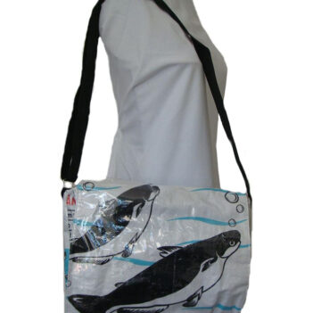 Alternative view of Recycled Fish Feed Messenger Bags Deluxe