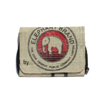 Elephant Brand Ladies Recycled Wallet 3 fold with Outside zip