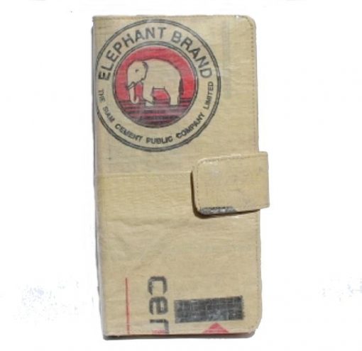 Elephant Brand Recycled Deluxe Travel Passport Wallet Made in Cambodia