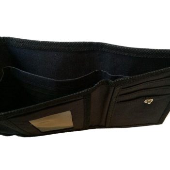 Elephant Brand Recycled Unisex 3 fold Wallet with Black Fabric - Image 4