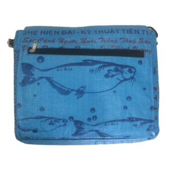 Recycled Fish Feed Messenger Bags - Image 11