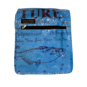 Recycled Fish Feed Deluxe Small Messenger Bag - Image 6
