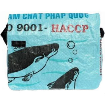 Alternative view of Recycled Fish Feed Messenger Bags