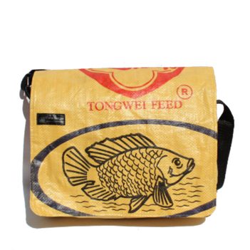 Recycled Fish Feed Messenger Bags - Image 5