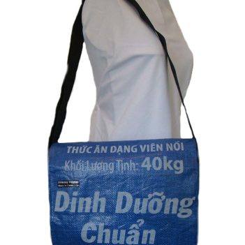 Recycled Fish Feed Messenger Bags - Image 4