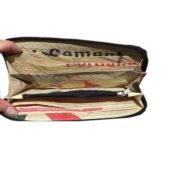 Alternative view of Recycled Patch Long Clutch Purse with Wrist Strap