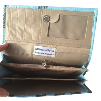 Ladies Recycled Fish Feed Long Wallet Super Deluxe - Image 7