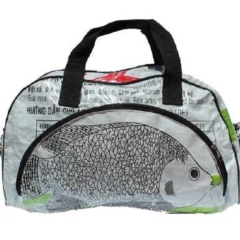 Alternative view of Recycled Fish Feed Deluxe Zip Travel Bag