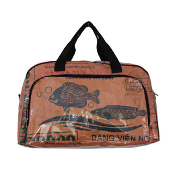 Recycled Fish Feed Extra Large Deluxe Zip Travel Bag