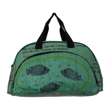 Recycled Fish Feed Deluxe Zip Travel Bag