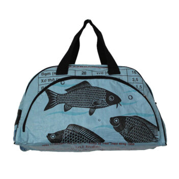 Recycled Fish Feed Zip Travel Bag