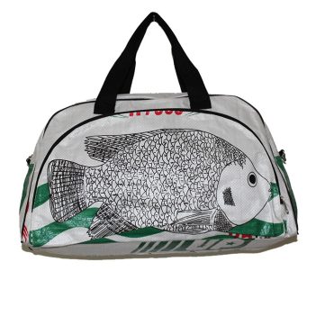 Recycled Fish Feed Deluxe Zip Travel Bag - Image 4