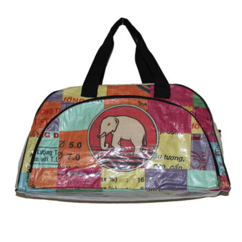 Recycled Patch Deluxe Zip Travel Bag
