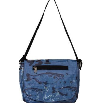 Recycled Fish Feed Shoulder Bag Fair Trade - Image 9