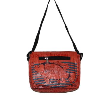 Recycled Fish Feed Shoulder Bag Fair Trade - Image 11