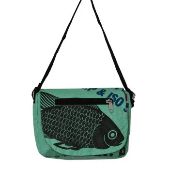 Recycled Fish Feed Shoulder Bag Fair Trade - Image 5