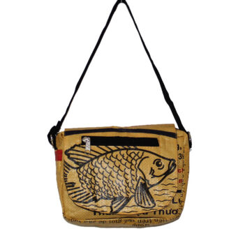 Recycled Fish Feed Shoulder Bag Fair Trade
