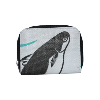 Recycled Fish Feed Ladies Short Zip Wallet - Image 3