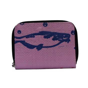 Recycled Fish Feed Ladies Short Zip Wallet - Image 4