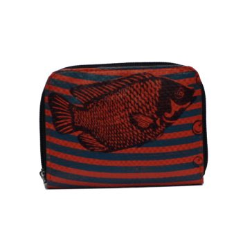 Recycled Fish Feed Ladies Short Zip Wallet - Image 6