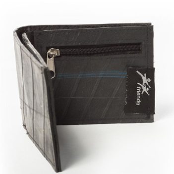 Recycled Tyre Flip Wallet Slim