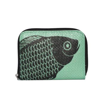 Recycled Fish Feed Ladies Short Zip Wallet - Image 8
