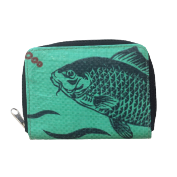 Recycled Fish Feed Ladies Short Zip Wallet