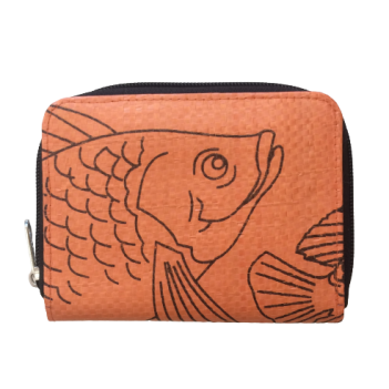 Recycled Fish Feed Ladies Short Zip Wallet - Image 7