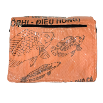 Recycled Fish Feed Messenger Bags Deluxe - Image 11
