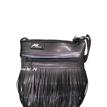 Recycled Tyre Fringe Shoulder Bag