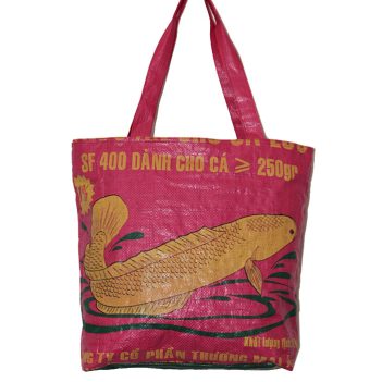 Recycled Large Zip Deluxe Fish Feed Tote - Image 6