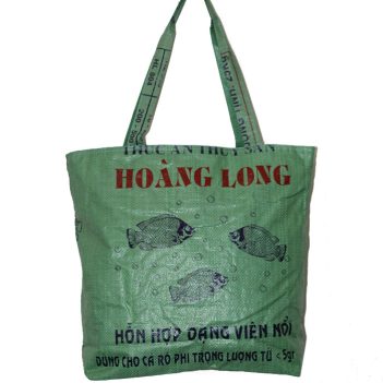 Recycled Large Zip Deluxe Fish Feed Tote - Image 7