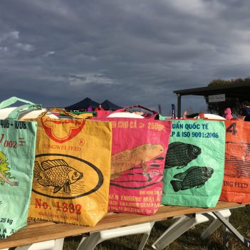 Recycled Budget Tote Bag made from Fish Feed Bags - Image 5