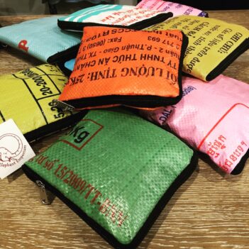 Alternative view of Recycled Fish Feed Foldable Shopping Bag Fair Trade from Cambodia