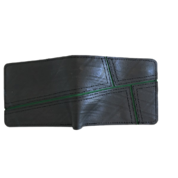 New Look Recycled Tyre Mans Flip Geometric Detail Wallet - Image 6