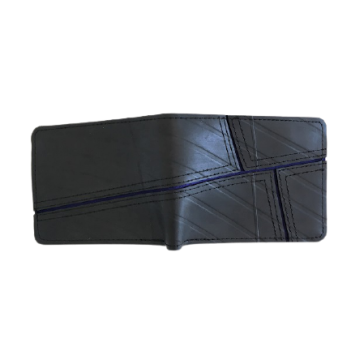 New Look Recycled Tyre Mans Flip Geometric Detail Wallet - Image 7