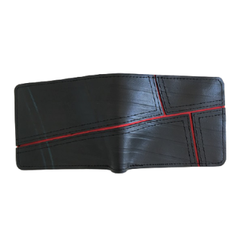 New Look Recycled Tyre Mans Flip Geometric Detail Wallet - Image 11